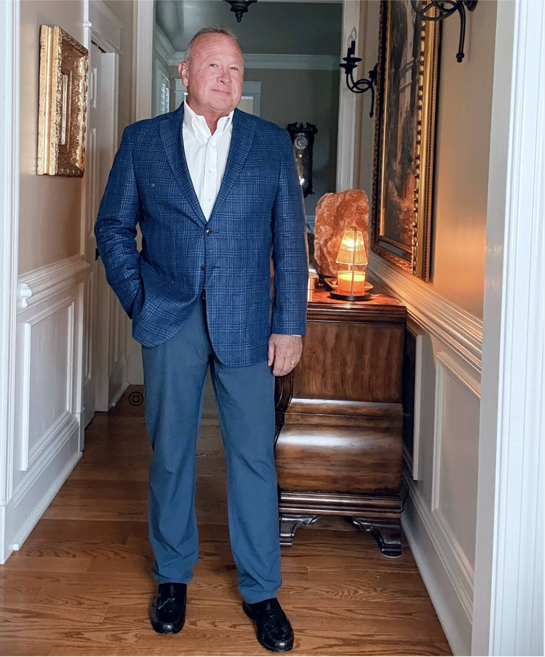 Joe wearing a Jos. A. Bank suit