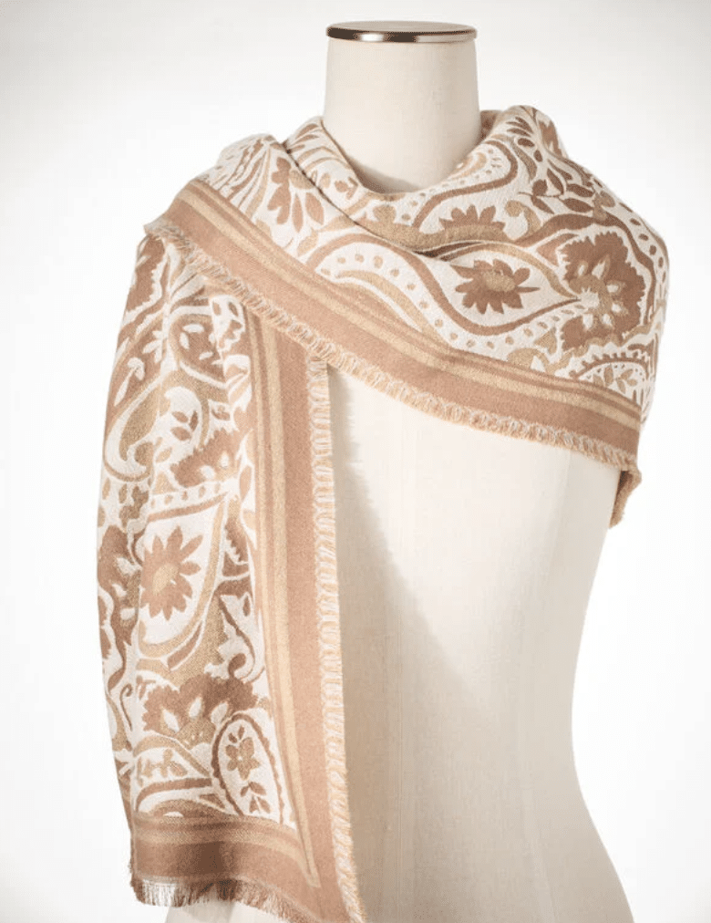 Prancing Paisley Oblong Scarf