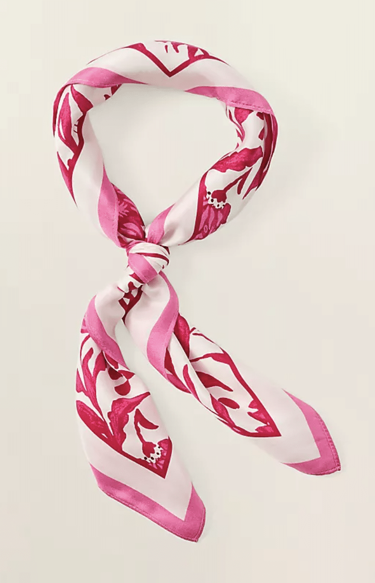 Ann Taylor Floral Silk Scarf