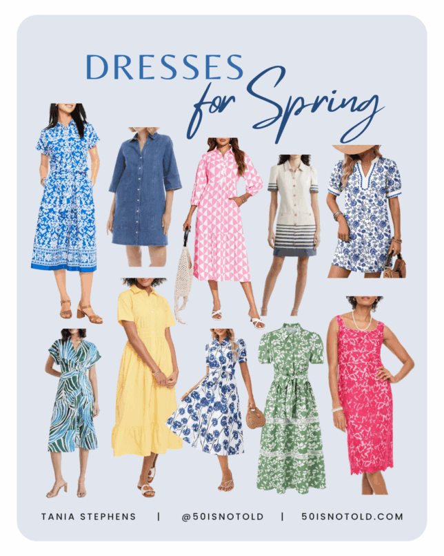 flattering dresses women over 50