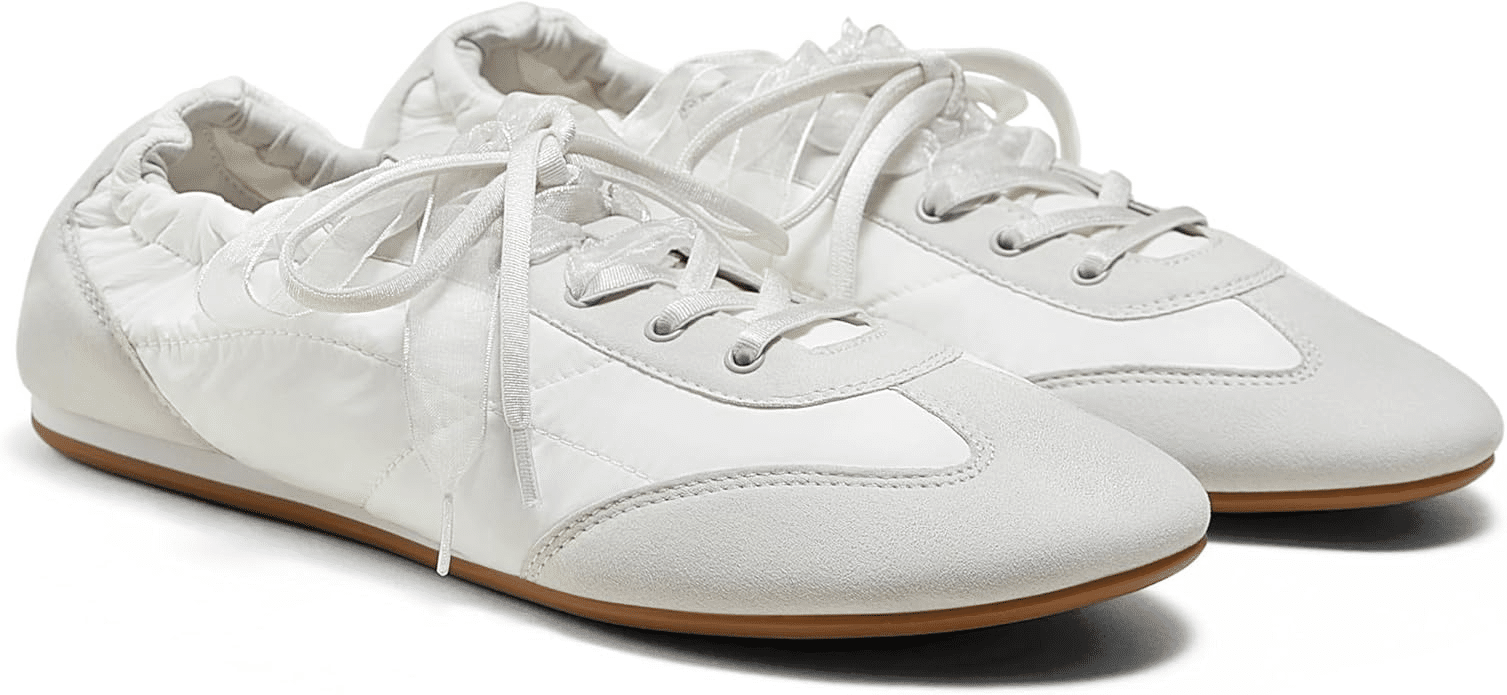Lightweight sneakerina-style sneakers for walking