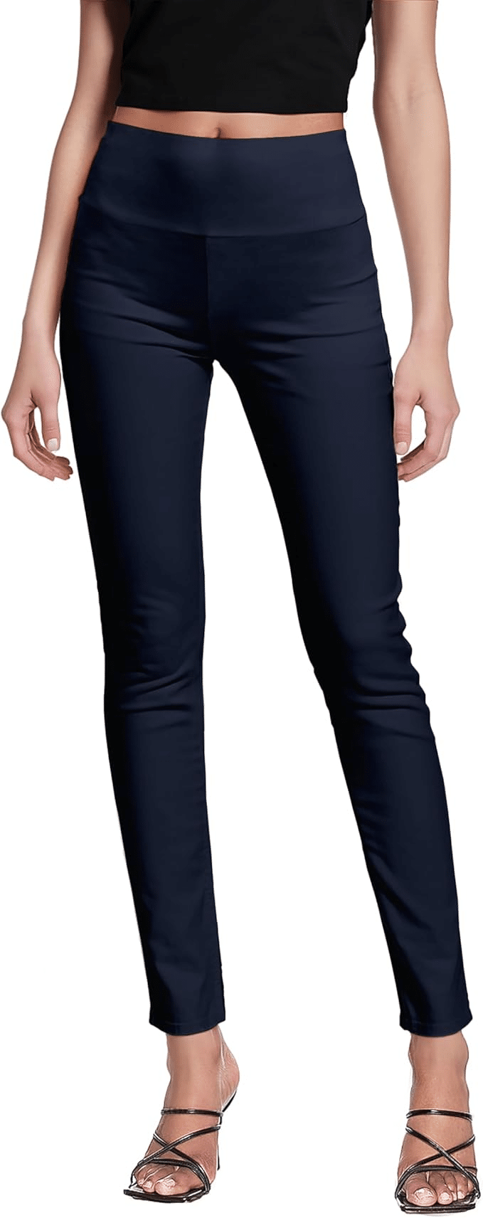 Full elastic waist twill pants with relaxed fit and soft fabric for easy comfortable daily wear