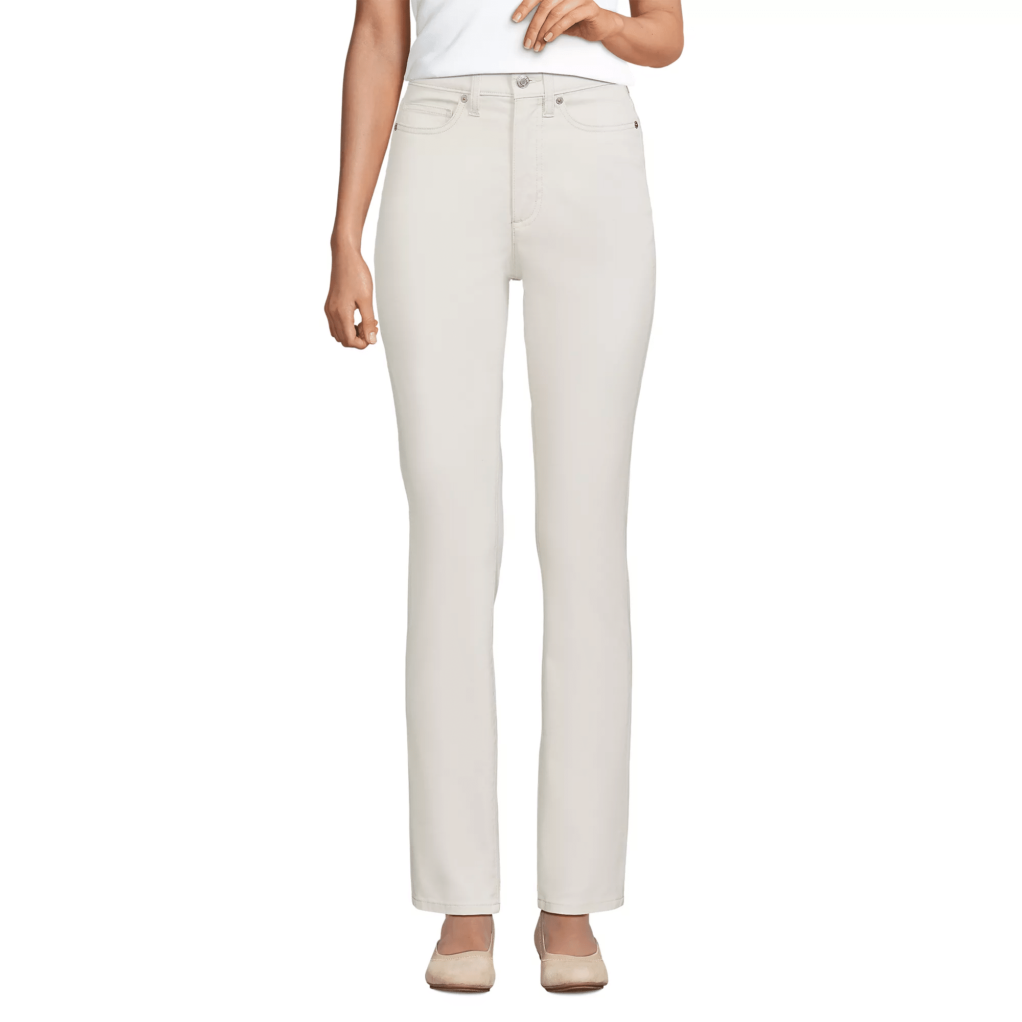 High-rise slim chino pants with stretch for a polished everyday look