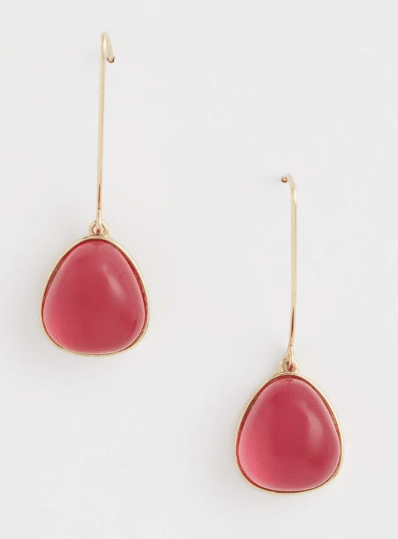 Hot Pink Drop Earrings