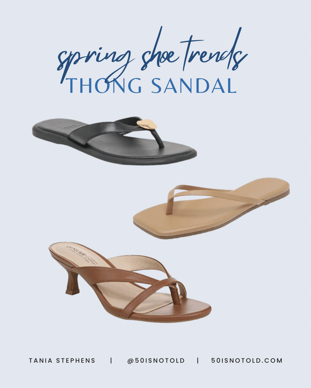 SPRING SUMMER SHOE TREND THONG SANDAL